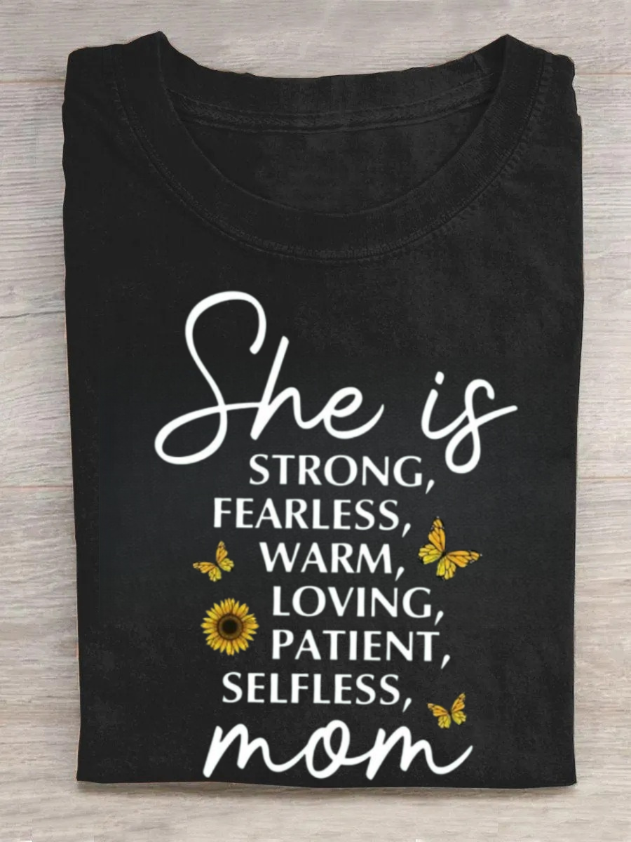 She Is Strong Mom Tshirt
