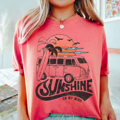 Sunshine on My Mine Vacation T-Shirt-lovefitte