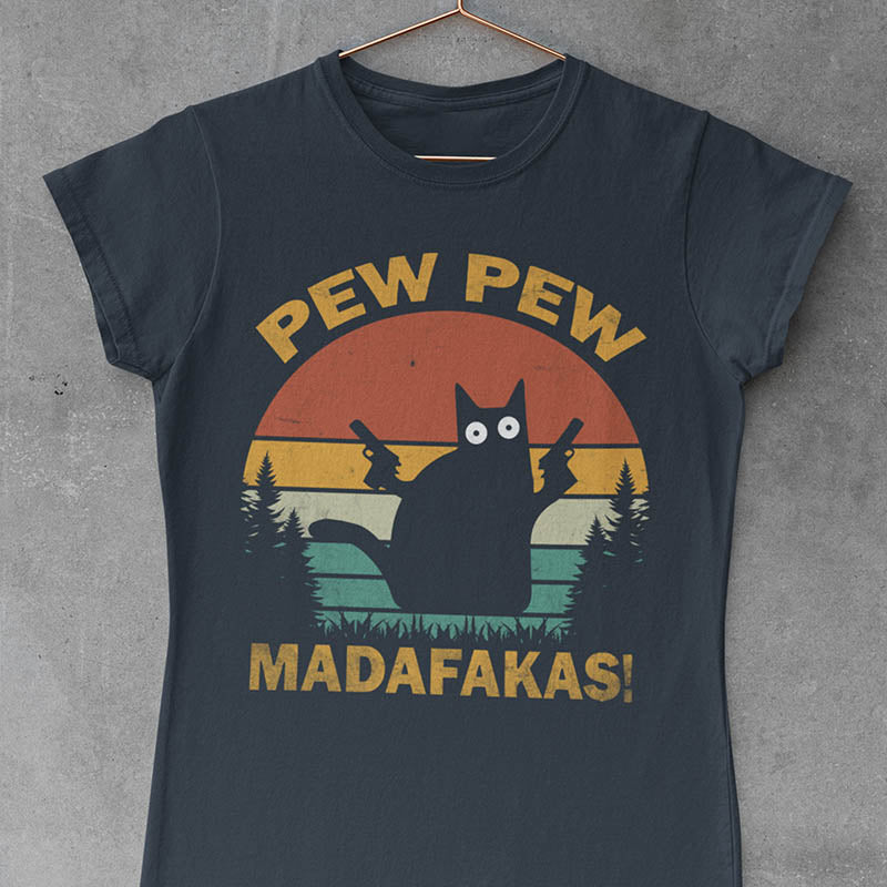 Funny Crazy Cat T-Shirt-lovefitte