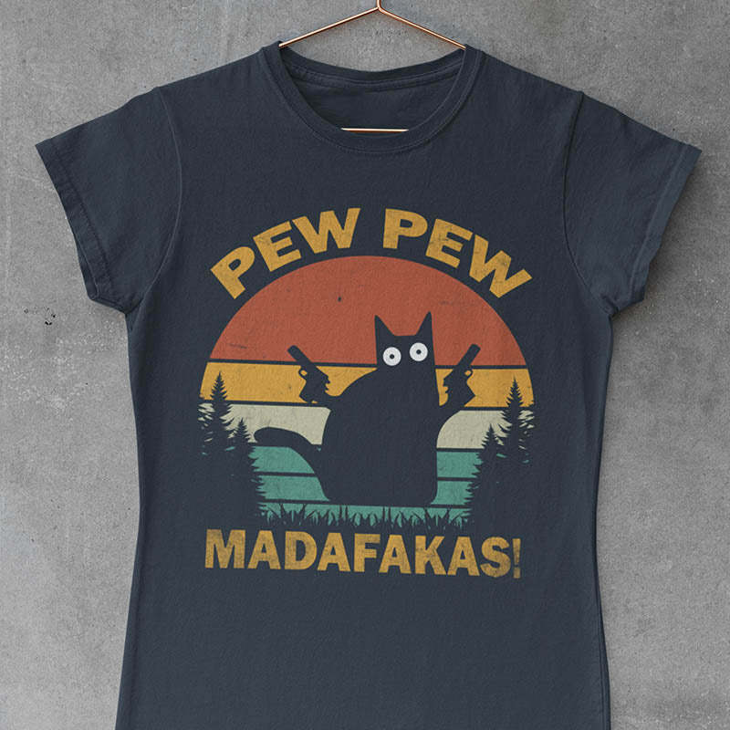 Funny Crazy Cat T-Shirt-lovefitte