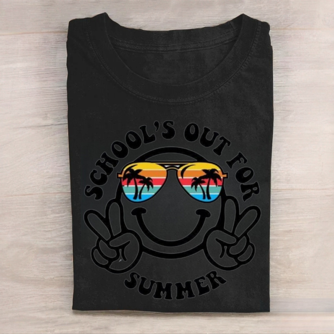School's Out for Summer Smiley Face Tshirt