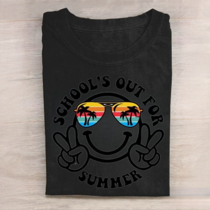 School's Out for Summer Smiley Face Tshirt