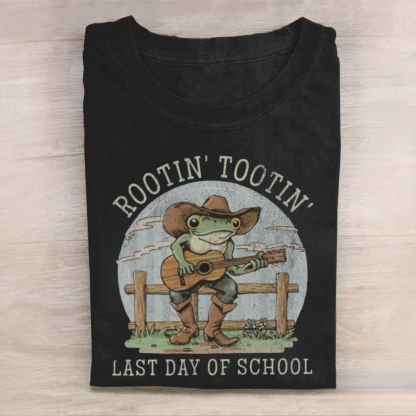 Cute Frog Happy Last Day of School Tshirt