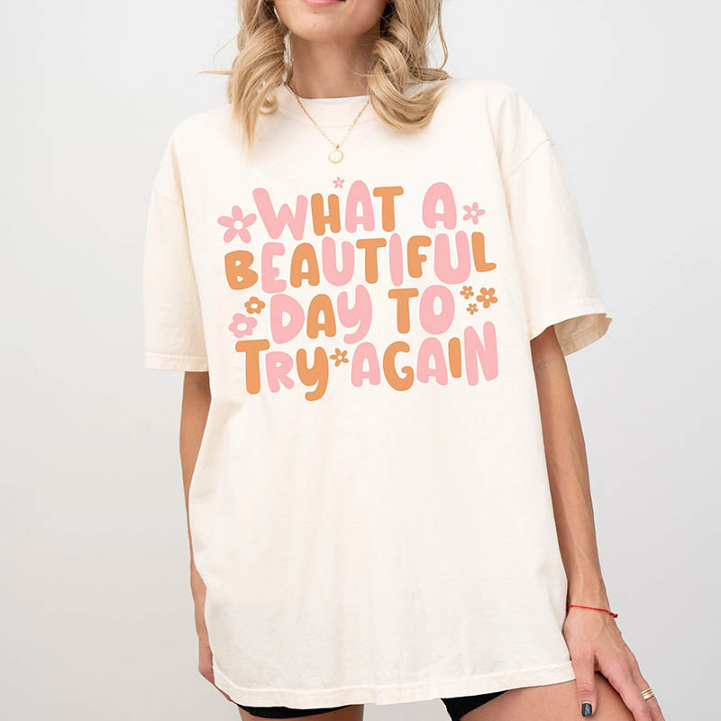 It's A Beautiful Day Oversized T-Shirt-lovefitte