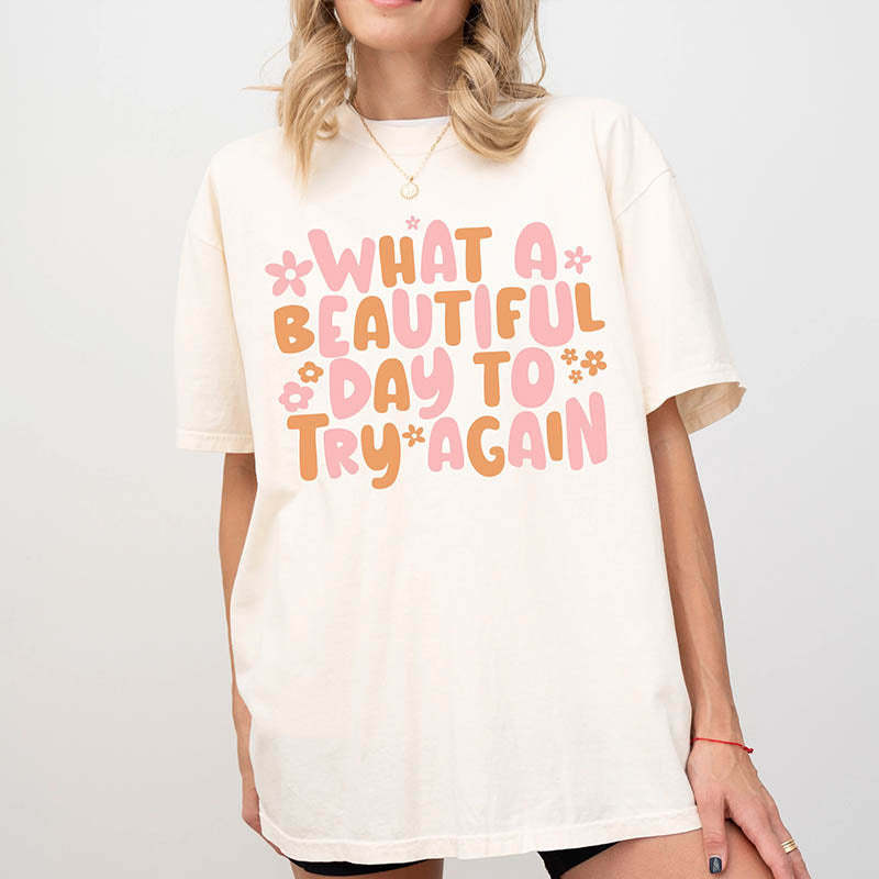 It's A Beautiful Day Oversized T-Shirt-lovefitte