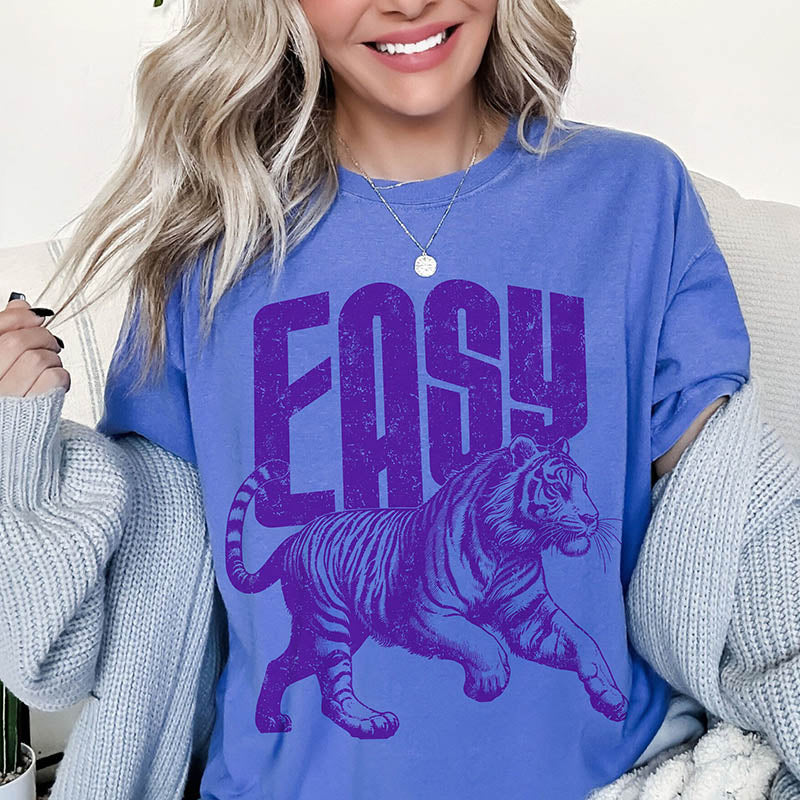 Funny Retro Tiger Summer T-Shirt-lovefitte