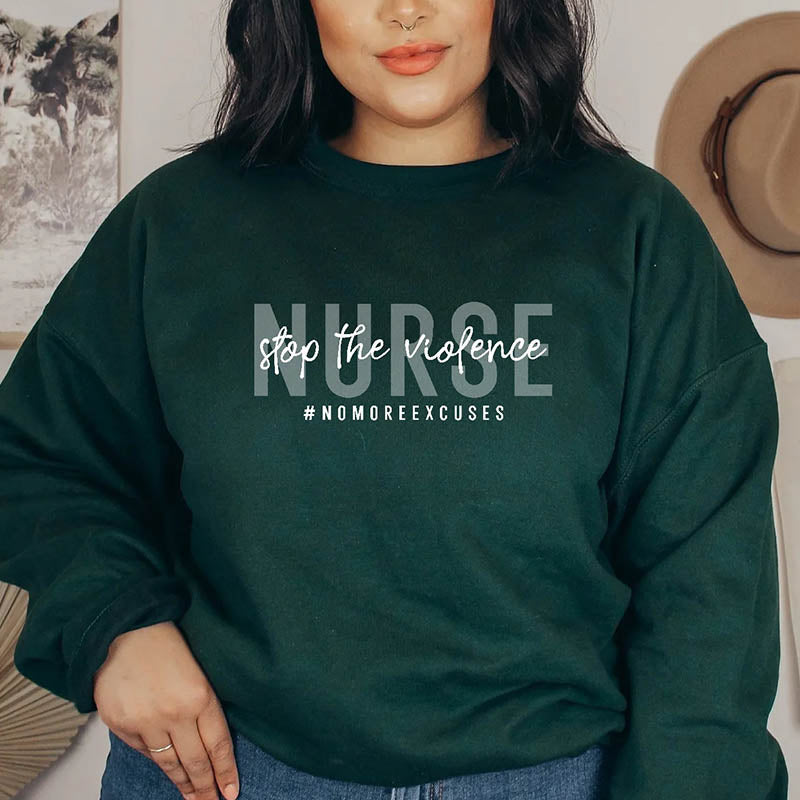 Nurse Stop The Violence Sweatshirt-lovefitte