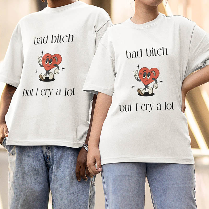 But I Cry A Lot Girls T-Shirt-lovefitte