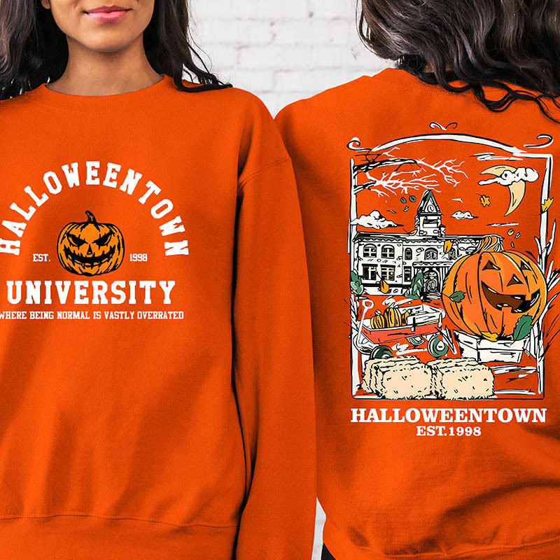 Halloweentown Est 1998 Back and Front Sweatshirt