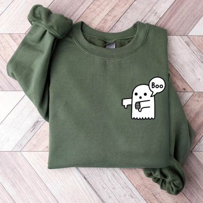 Boo Ghost Halloween Sweatshirt