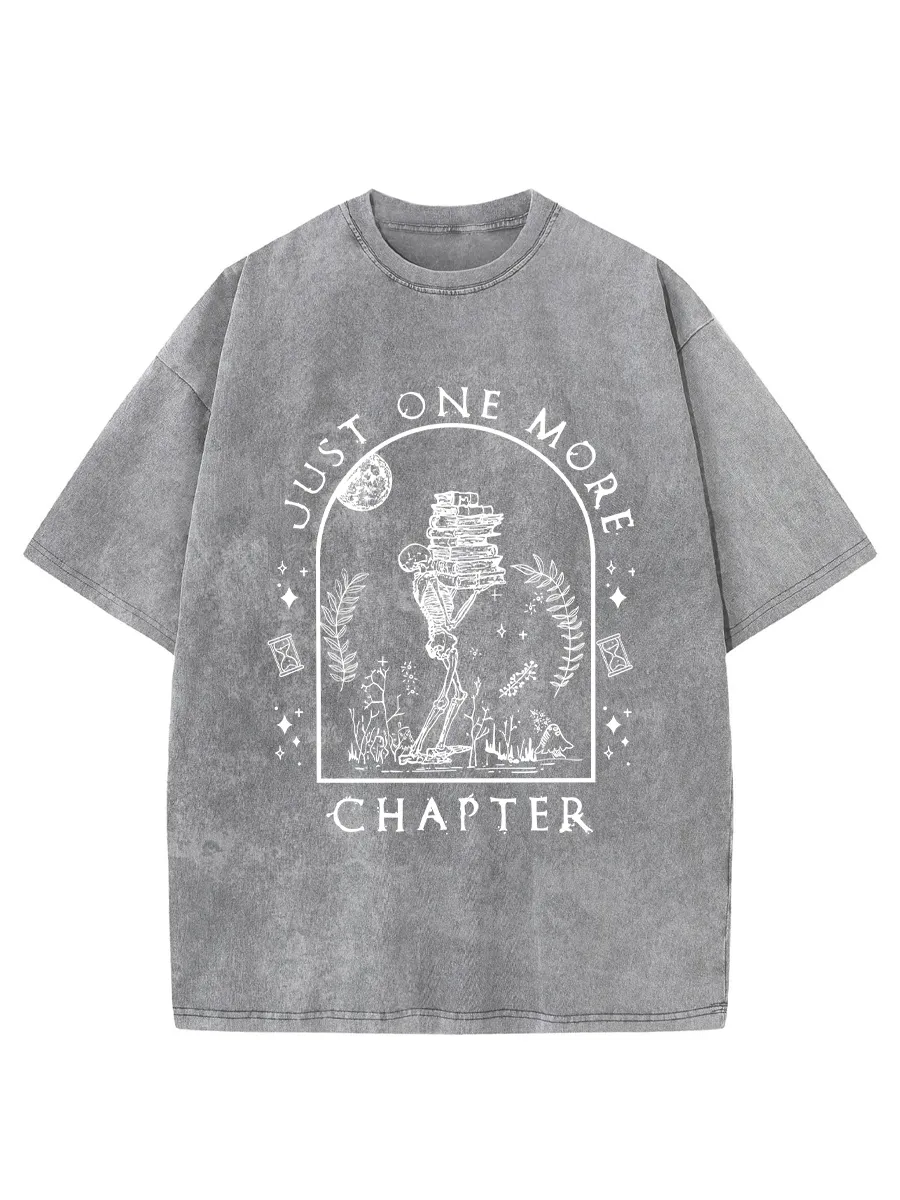 Vintage Just One More Chapter Novel Washed T-Shirt