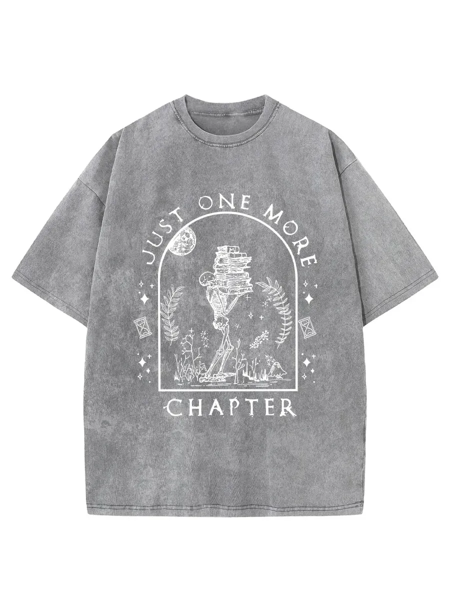 Vintage Just One More Chapter Novel Washed T-Shirt