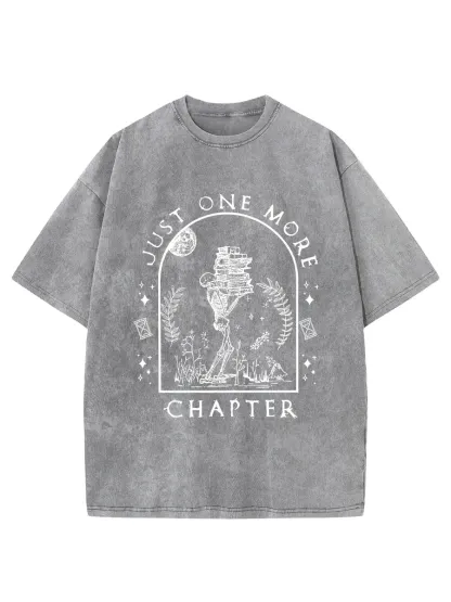 Vintage Just One More Chapter Novel Washed T-Shirt