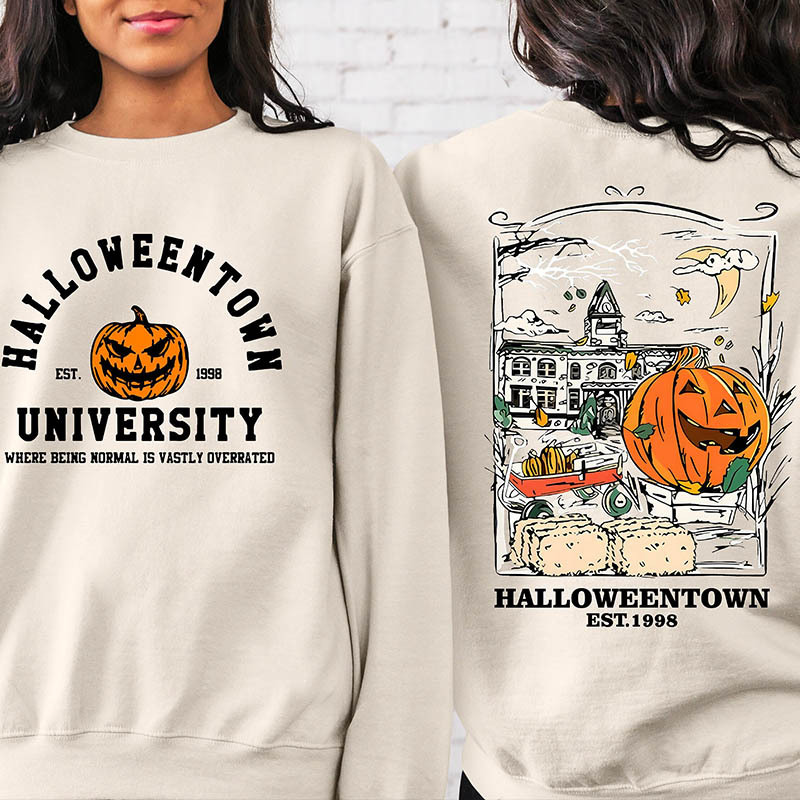 Halloweentown Est 1998 Back and Front Sweatshirt