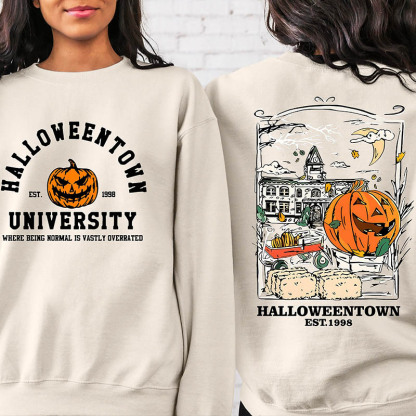 Halloweentown Est 1998 Back and Front Sweatshirt