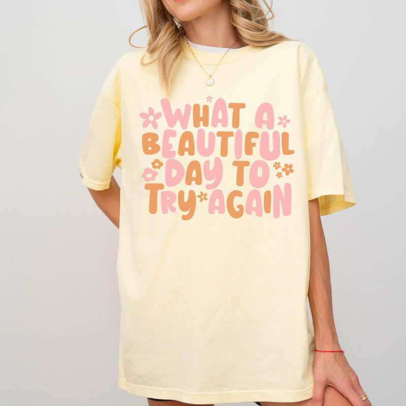It's A Beautiful Day Oversized T-Shirt-lovefitte