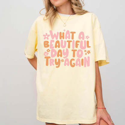 It's A Beautiful Day Oversized T-Shirt-lovefitte