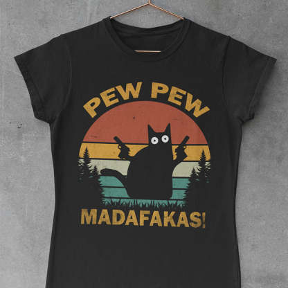 Funny Crazy Cat T-Shirt-lovefitte