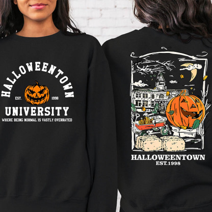 Halloweentown Est 1998 Back and Front Sweatshirt