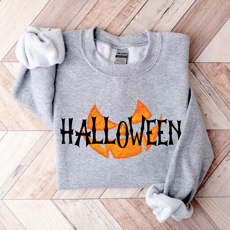 Halloween Pumpkin Face Sweatshirt