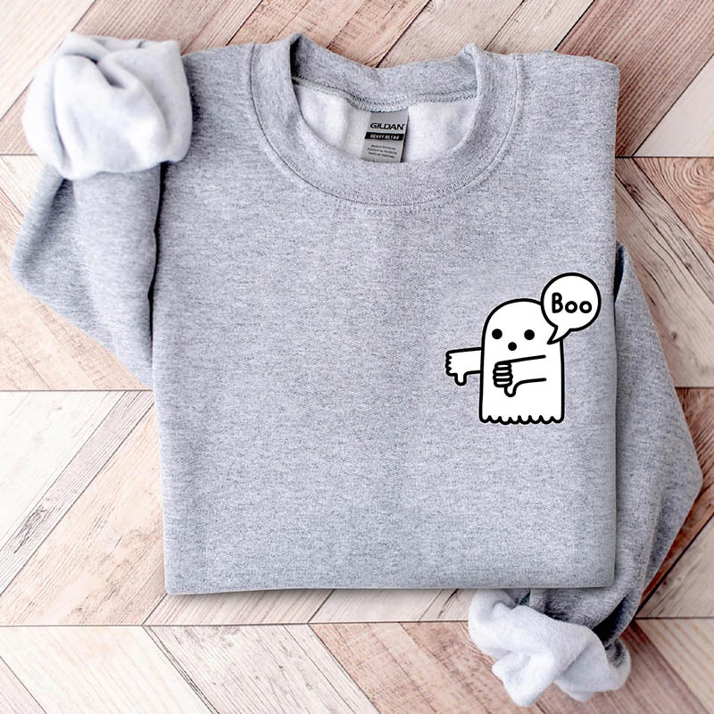 Boo Ghost Halloween Sweatshirt