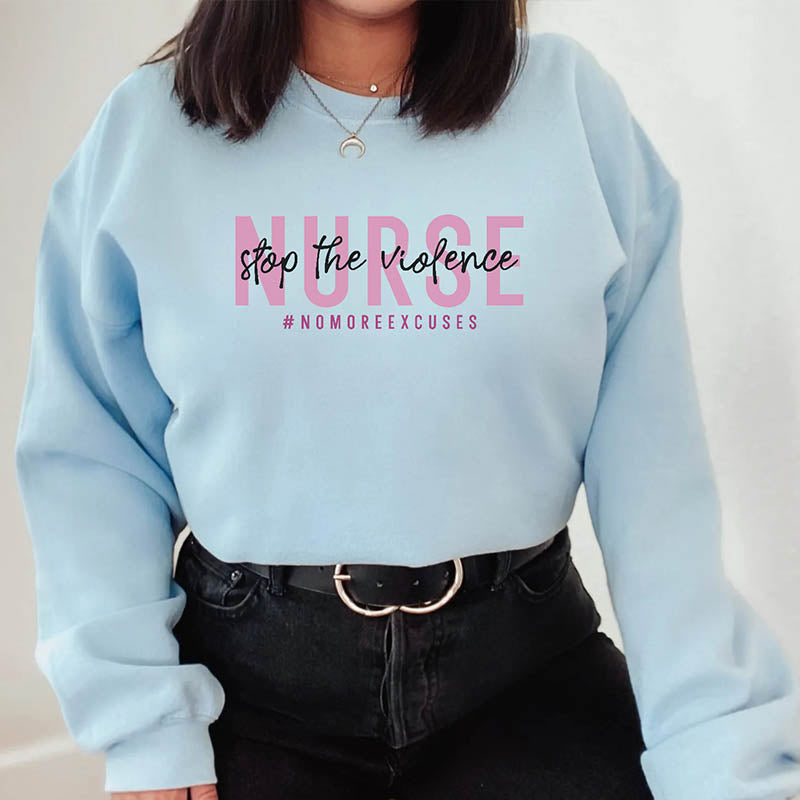 Nurse Stop The Violence Sweatshirt-lovefitte