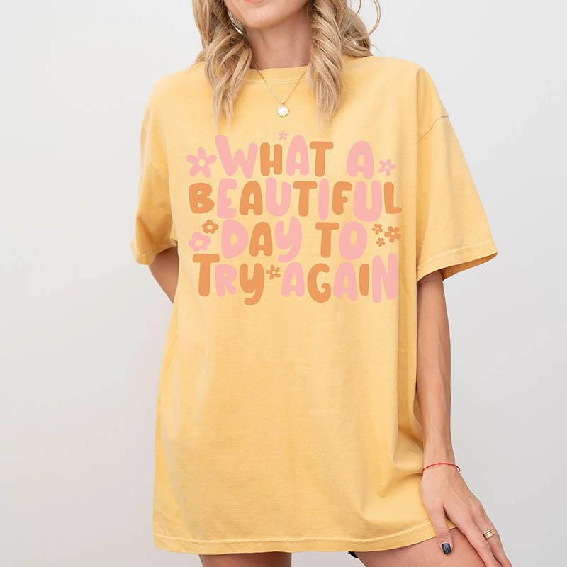 It's A Beautiful Day Oversized T-Shirt-lovefitte