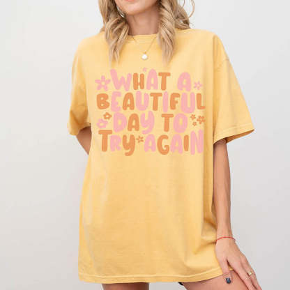 It's A Beautiful Day Oversized T-Shirt-lovefitte
