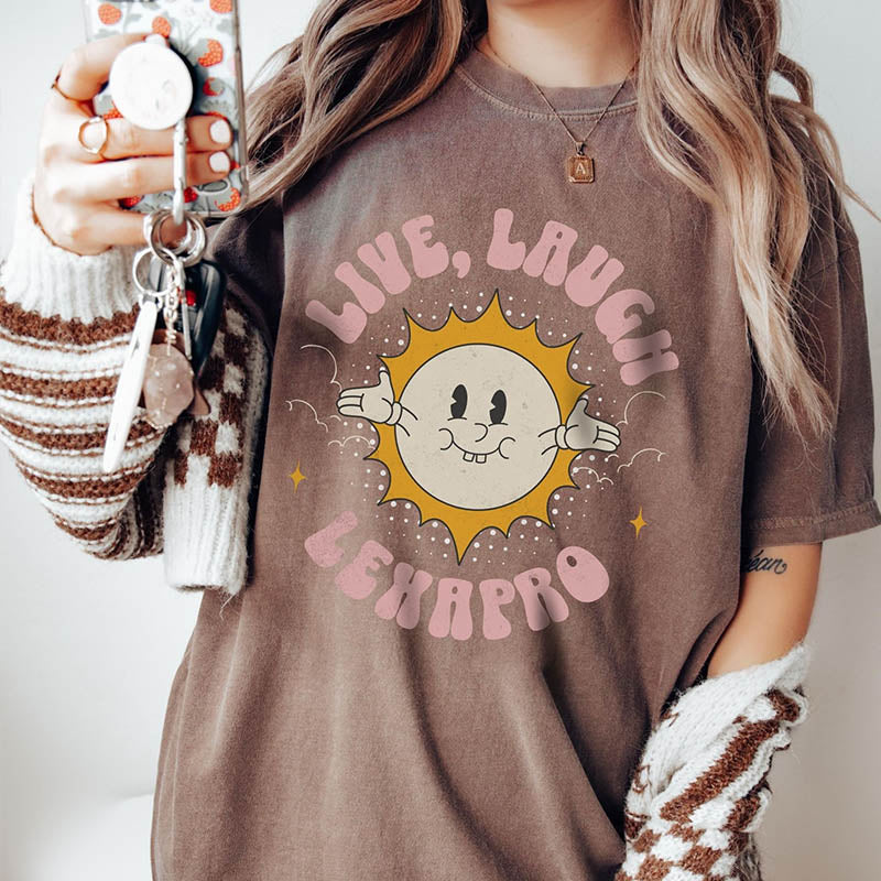 Live Laugh Lexapro Funny Mental Health T-Shirt-lovefitte