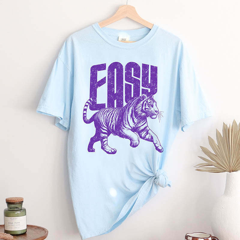 Funny Retro Tiger Summer T-Shirt-lovefitte