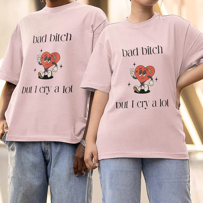 But I Cry A Lot Girls T-Shirt-lovefitte