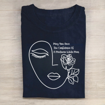 Feminist Rose Line Art Tshirt