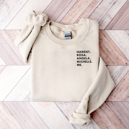 Harriet Rosa Angela Michelle Me Teacher Sweatshirt