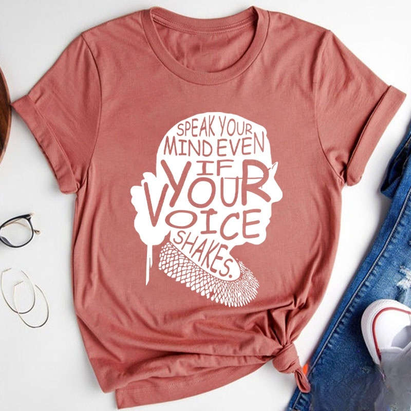 Speak Your Mind Even If Your Voice Shakes Teacher T-Shirt