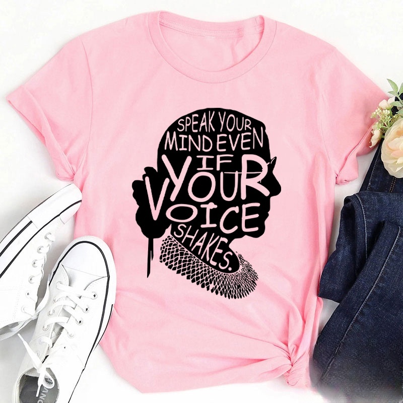 Speak Your Mind Even If Your Voice Shakes Teacher T-Shirt