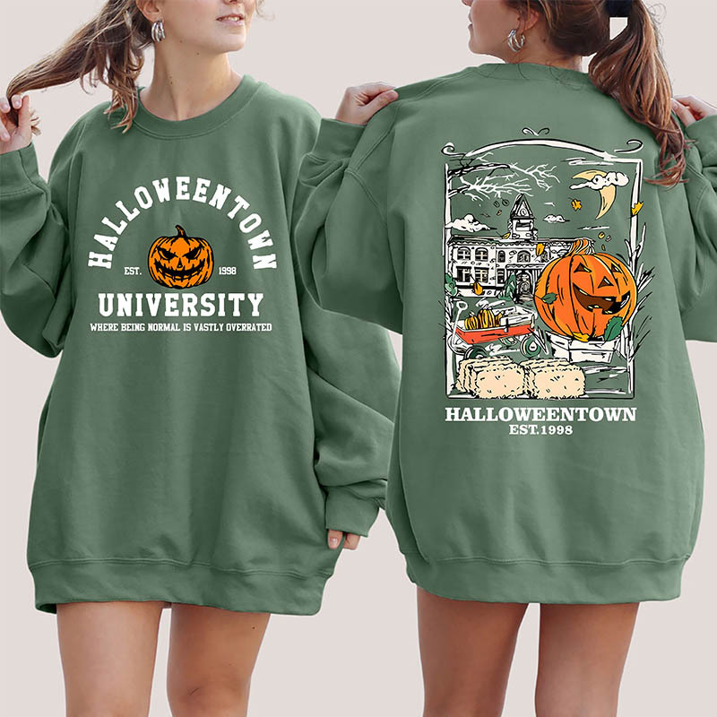 Halloweentown Est 1998 Back and Front Sweatshirt