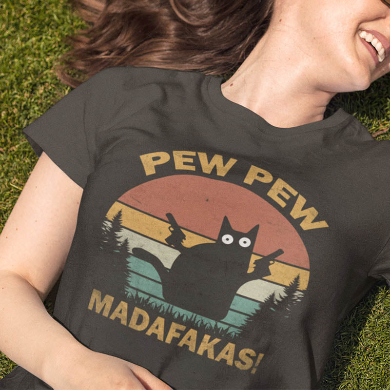 Funny Crazy Cat T-Shirt-lovefitte