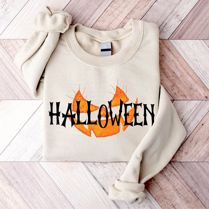 Halloween Pumpkin Face Sweatshirt