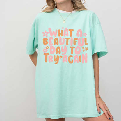 It's A Beautiful Day Oversized T-Shirt-lovefitte