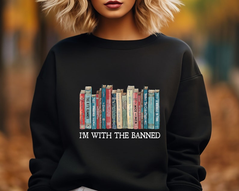 I'm With The Banned Sweatshirt-lovefitte
