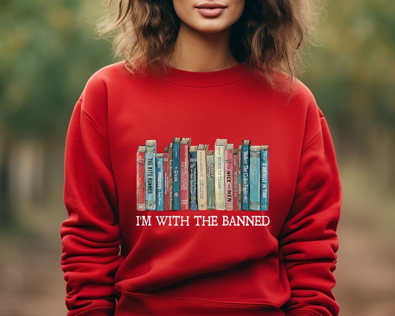 I'm With The Banned Sweatshirt-lovefitte
