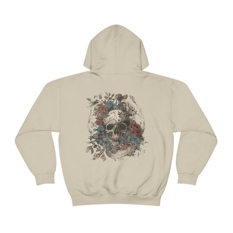 Rocker Floral Skeleton Hoodie-lovefitte
