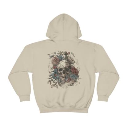 Rocker Floral Skeleton Hoodie-lovefitte