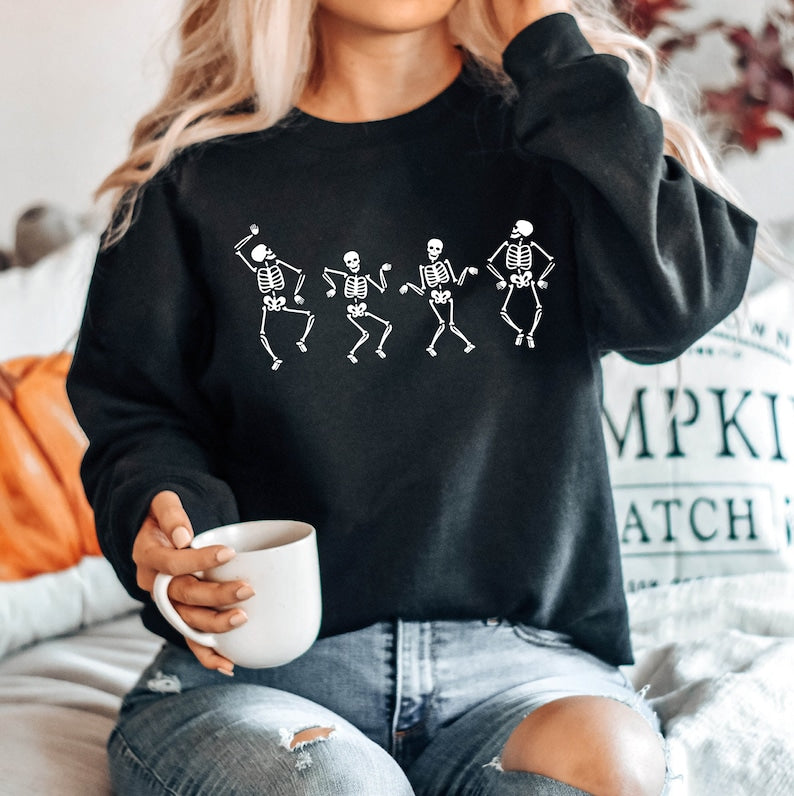 Dancing Skeleton Sweatshirt-lovefitte