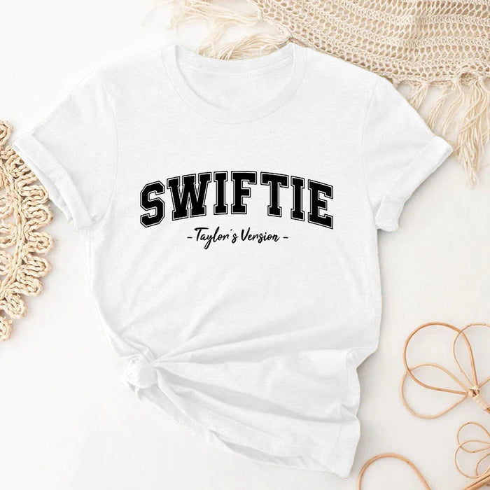 Tys Version Letter Print T-shirt-lovefitte