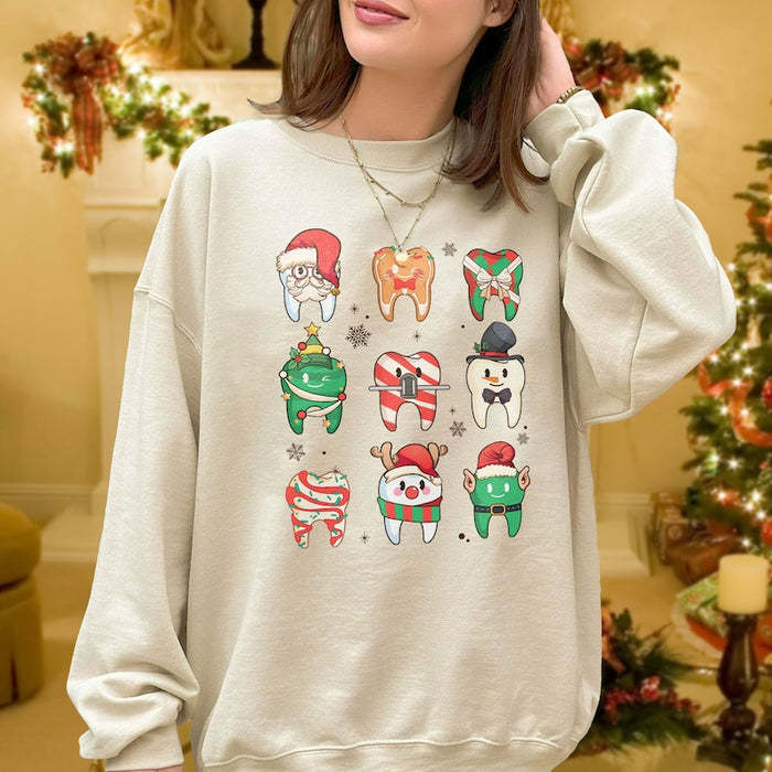 Christmas Funny Teeth Sweatshirt-lovefitte