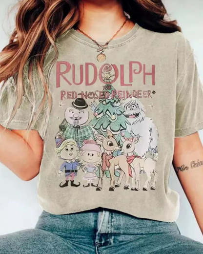 Rudolph The Red-nosed Reindeer T-shirt-lovefitte
