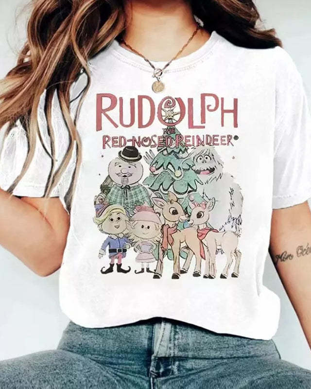 Rudolph The Red-nosed Reindeer T-shirt-lovefitte