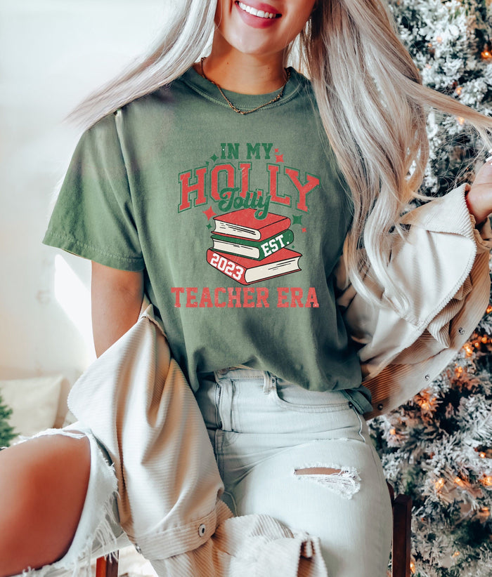 In My Holly Jolly Trendy Christmas T-shirt-lovefitte