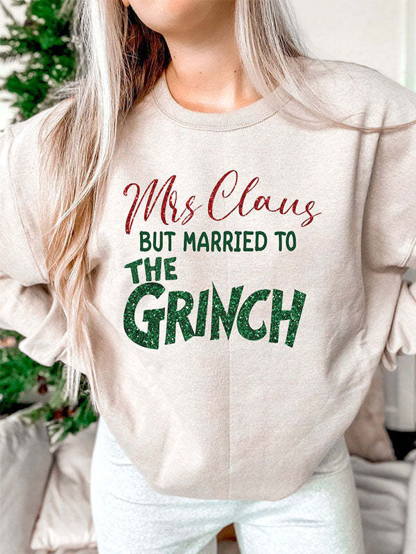 Mrs. Claus But Married To The Christmas Sweatshirt-lovefitte